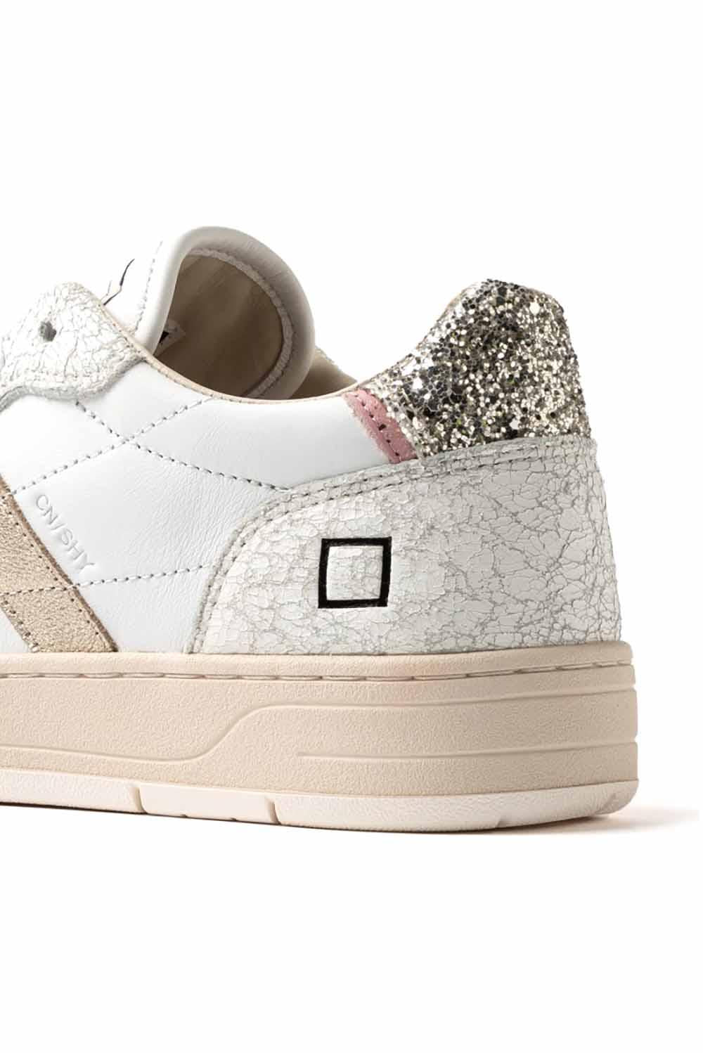  Date D.a.t.e. Sneakers Court Shiny White Platinum Woman - 4
