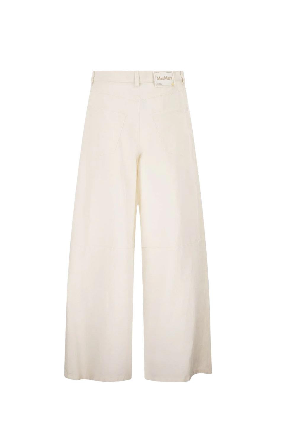 Max Mara Pantalone Smmaloa Bianco Woman - 2