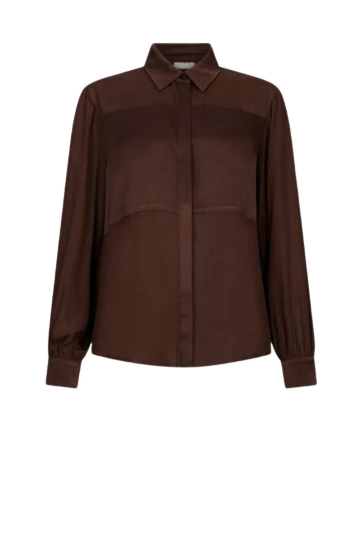  Liu Jo Camicia In Crêpe De Chine Cioccolato Woman - 1