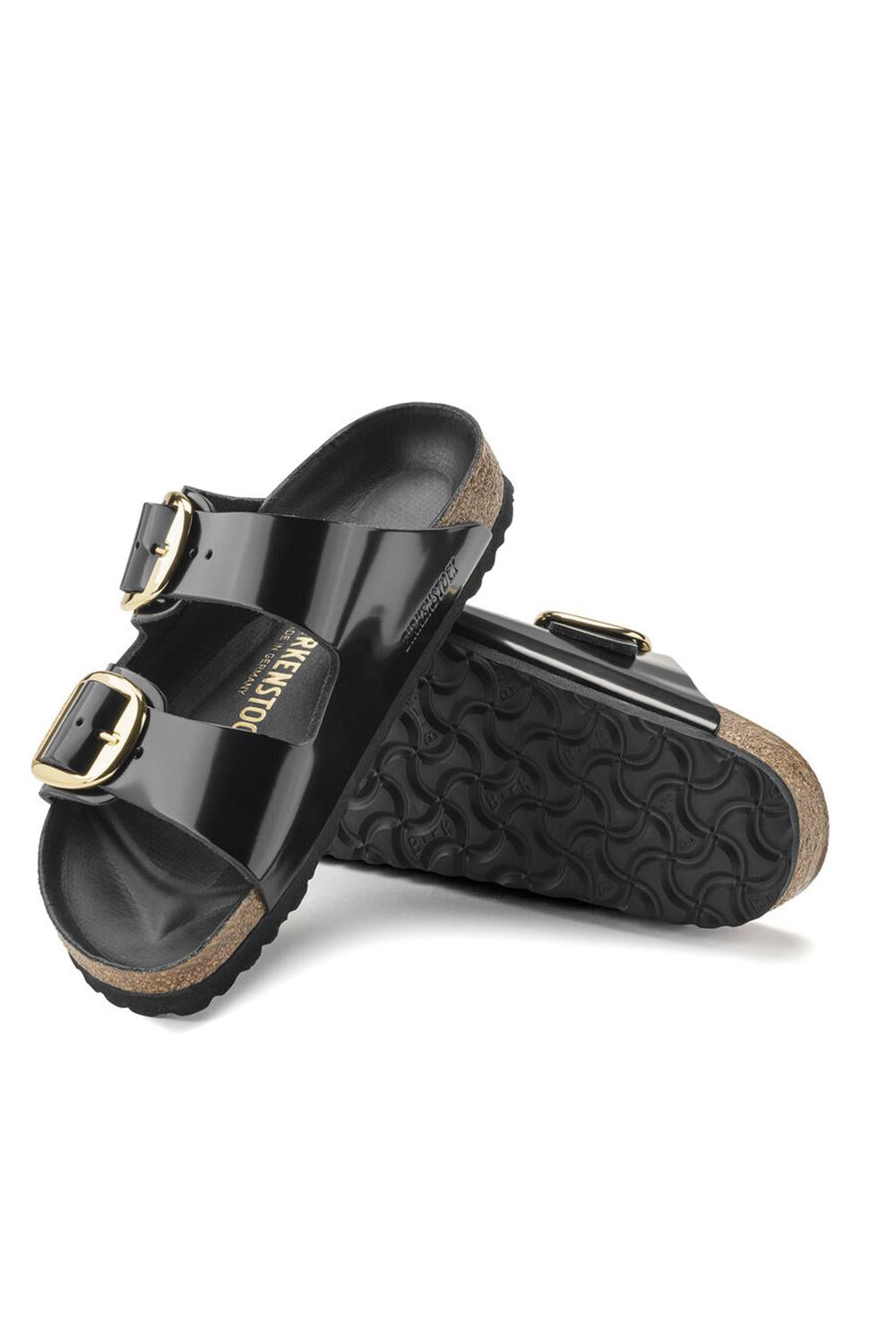  Birkenstock Arizona Big Buckle Shine Black Woman - 3