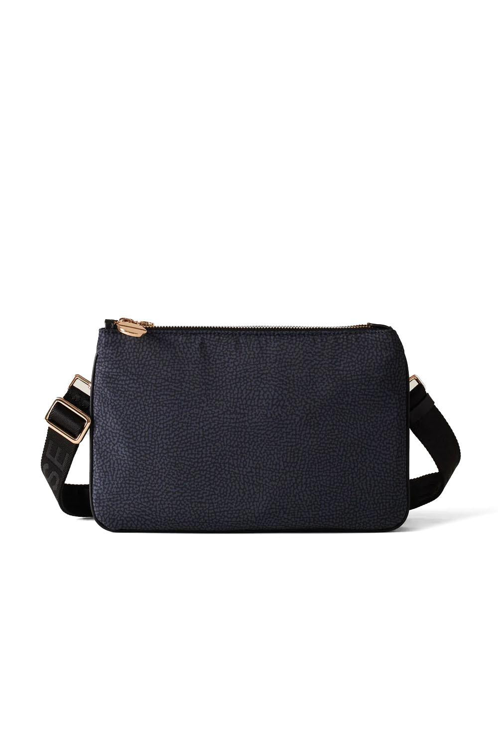  Borbonese Eco Line Tracolla Small Nero Woman - 1