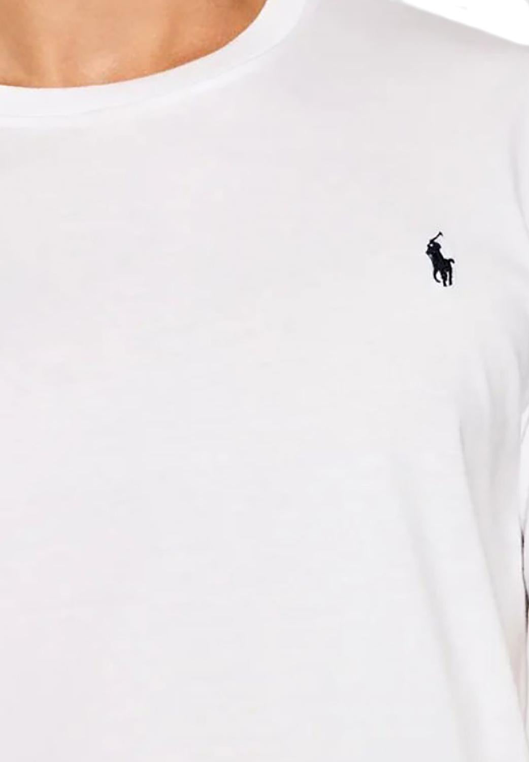  Ralph Lauren T-shirt Logo White Uomo - 5