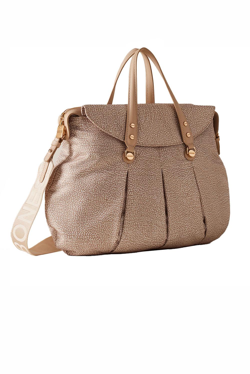  Borbonese Croissant Shopper Large Sabbia Woman - 2