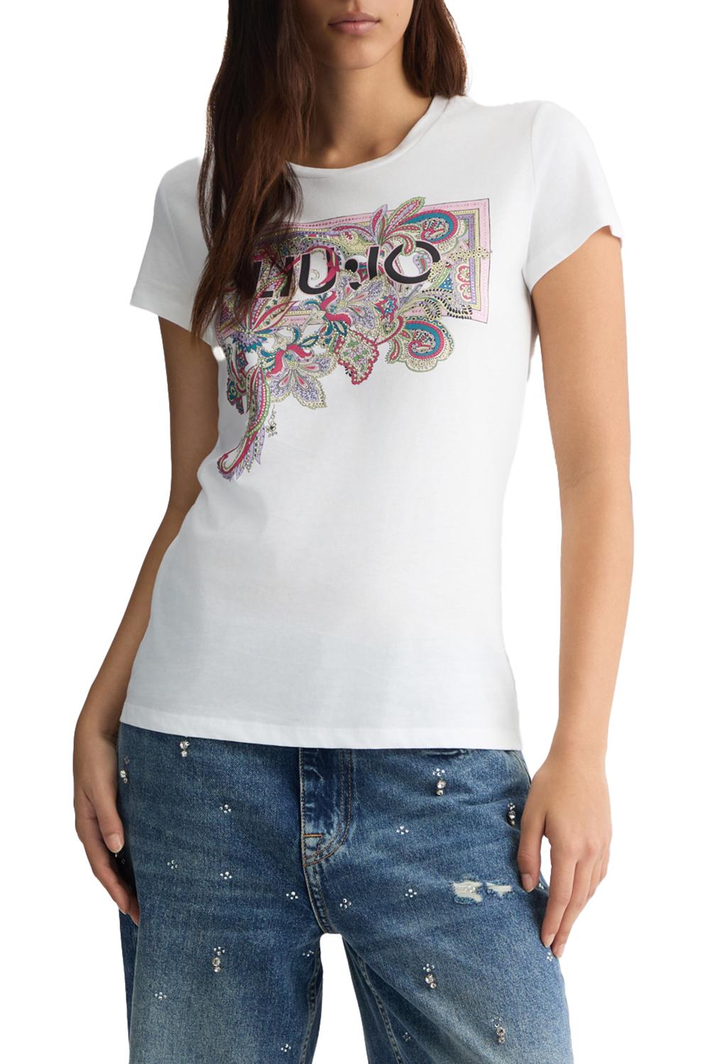  Liu Jo T-shirt Con Stampa Bianco Woman - 5