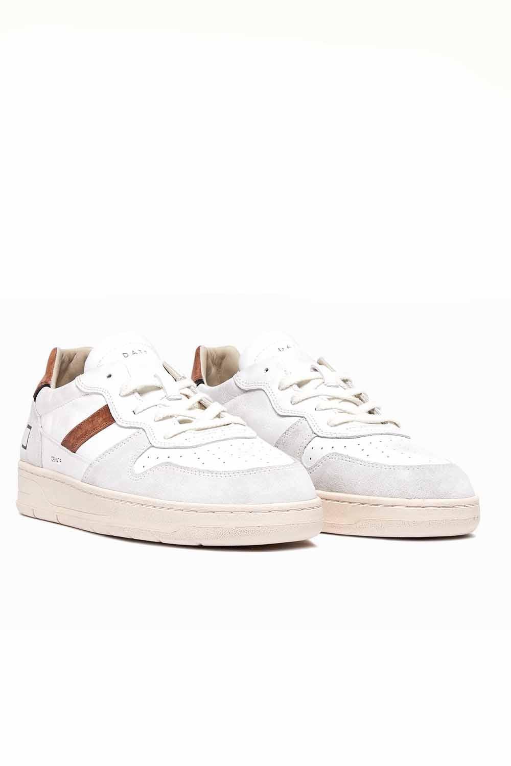  Date Court 2.0 White Cuoio Uomo - 5