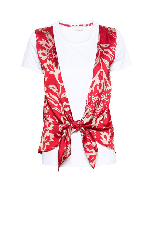 T-shirt with paisley print