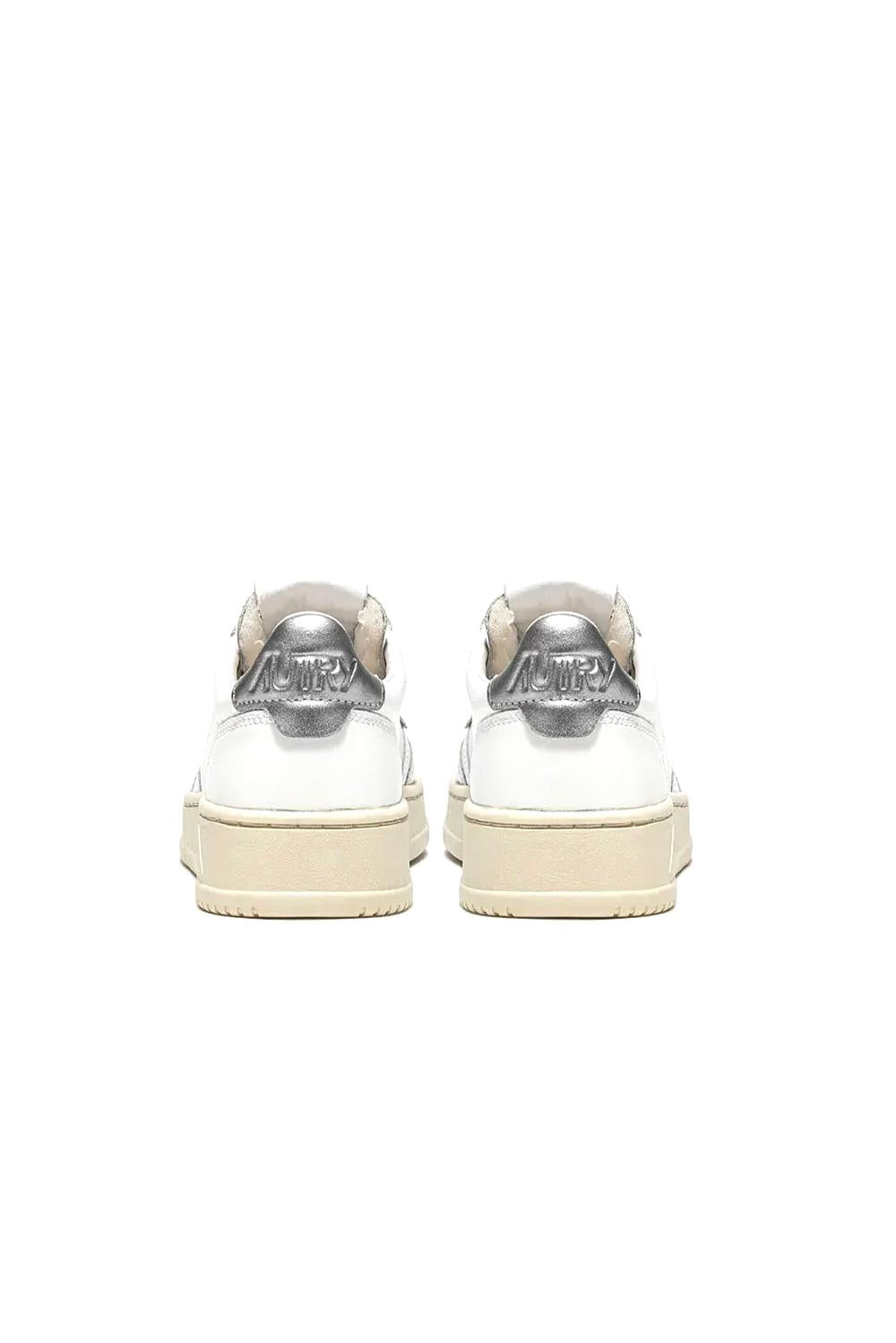  Autry Sneakers Medalist Low White Silver Woman - 6