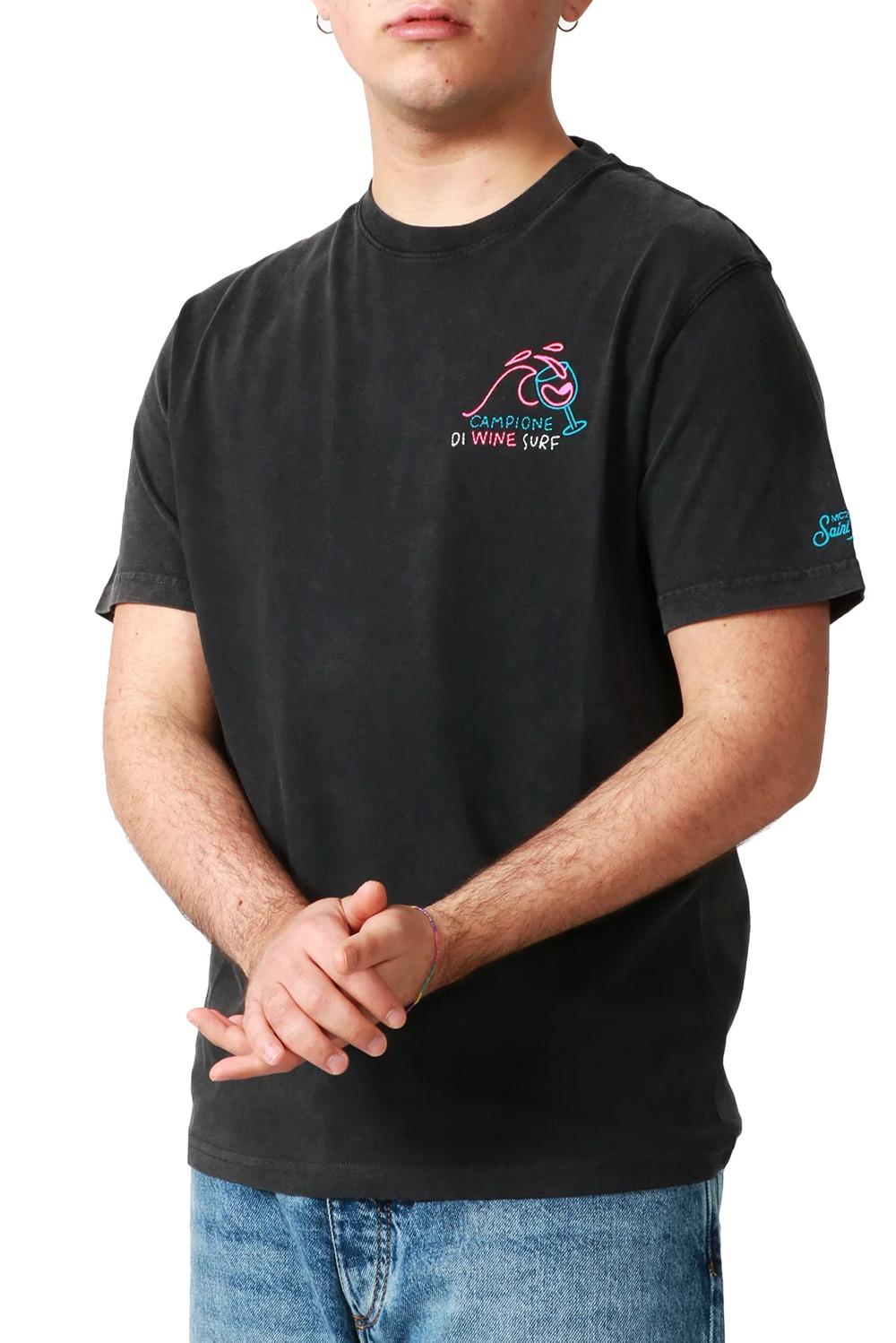  Mc2 Saint Barth T-shirt Effetto Vintage Uomo - 5