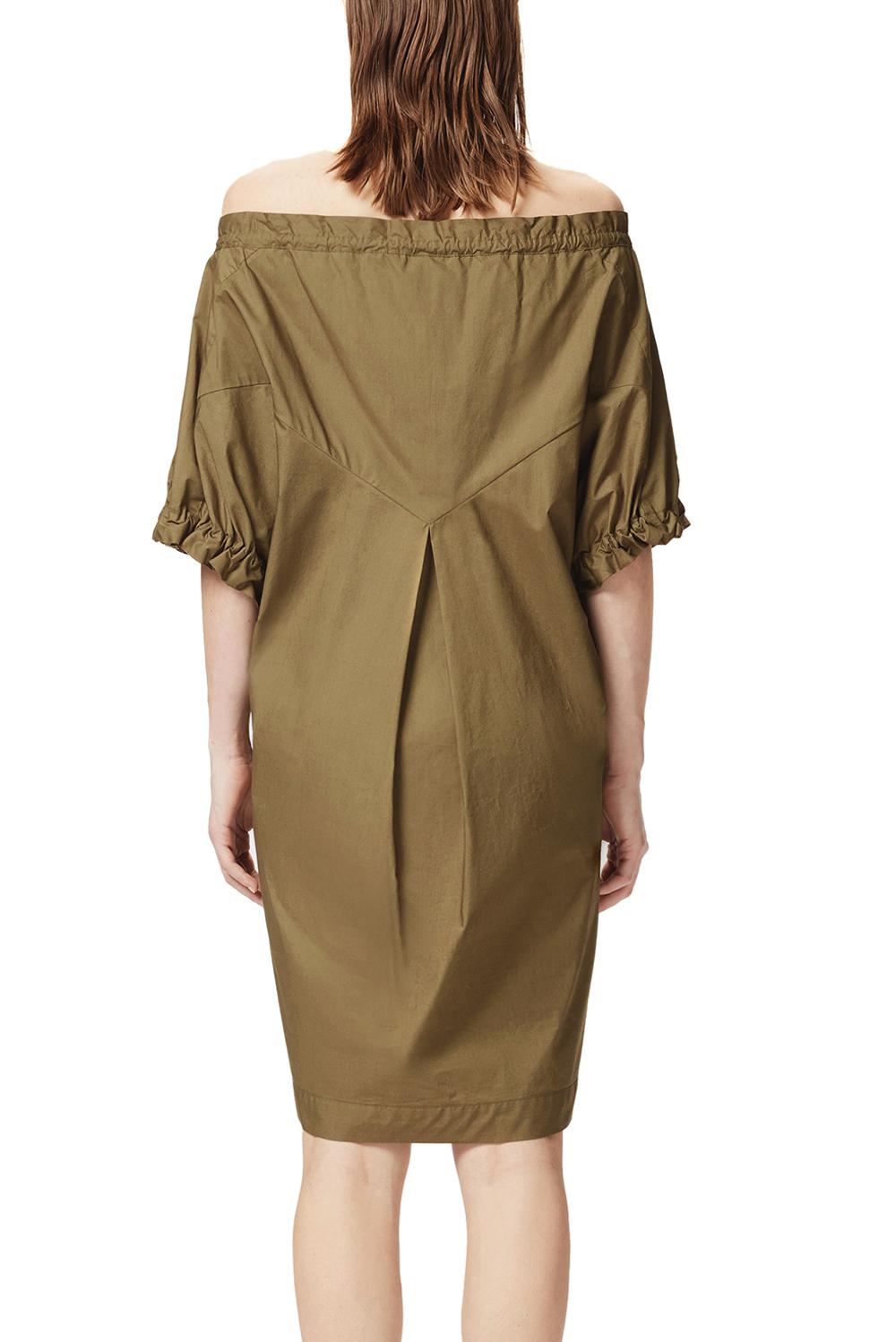  Pinko Abito In Popeline Oliva Woman - 3