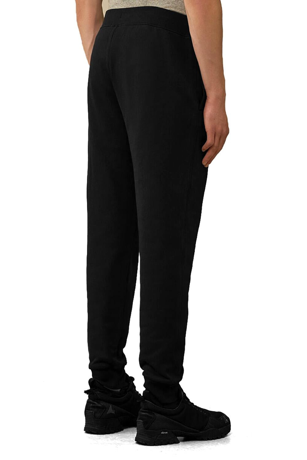  Cp Company Raised Fleece Lens Sweatpants Black Uomo - 3