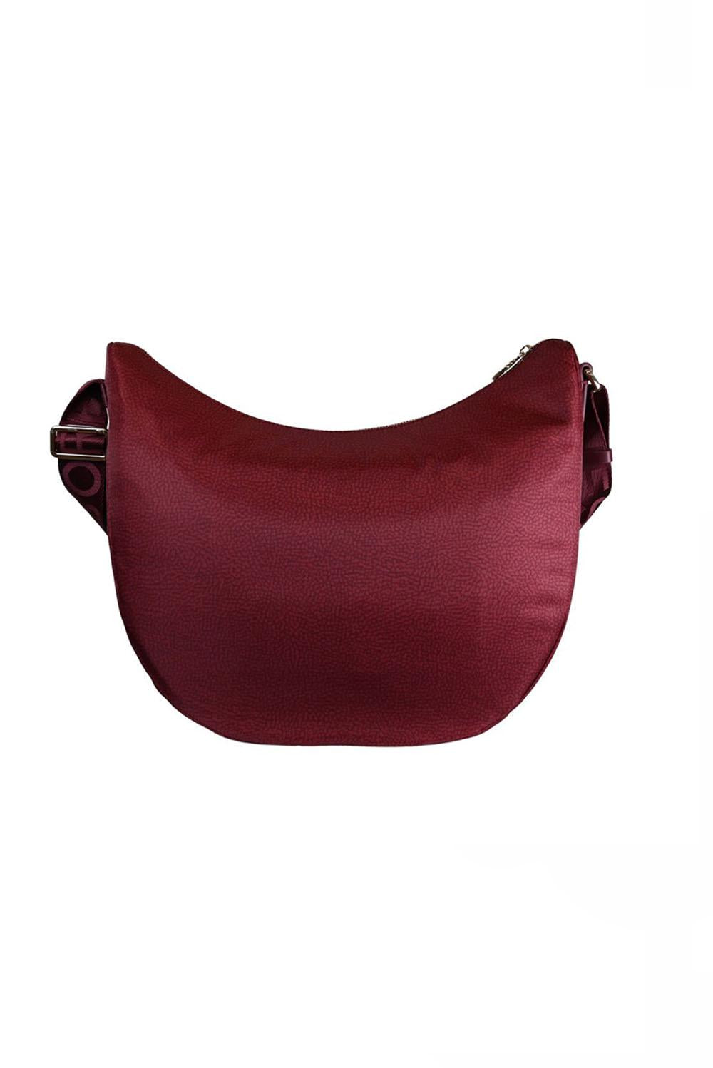  Borbonese Luna Bag Middle Merlot Woman - 3