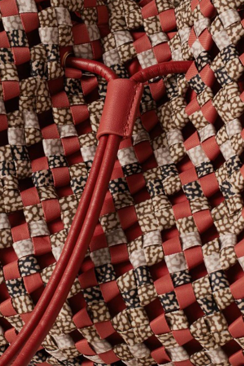  Borbonese La Nido Bag Medium Red Papaya Woman - 4