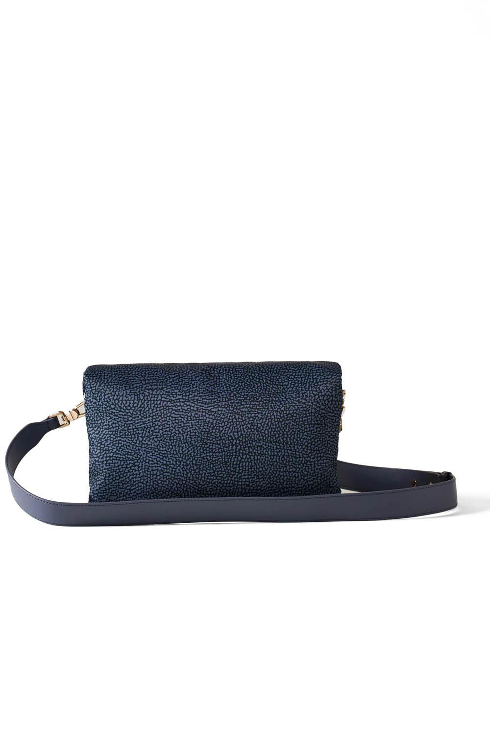  Borbonese Bouche Tracolla Small Denim Woman - 3