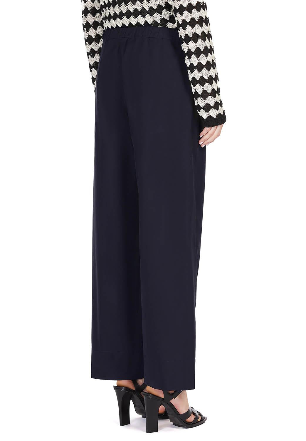  Max Mara Pantaloni Argento Blu Woman - 4