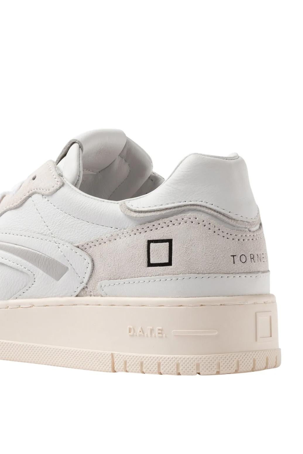  Date D.a.t.e. Sneakers Torneo Pure Basic White Beige Uomo - 3