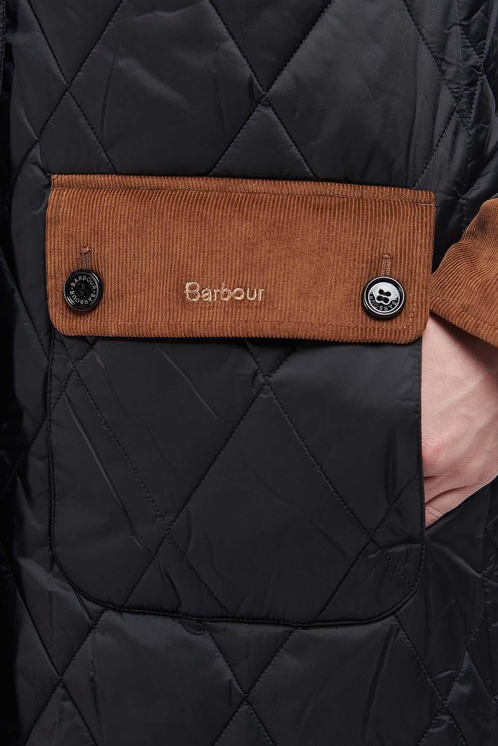  Barbour Mickley Quilt Coat Black Ancient Woman - 4