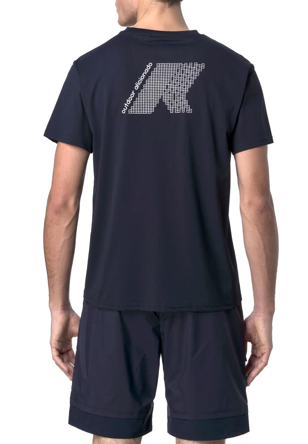  K-way T-shirt Graphite Blue Depht Uomo - 4