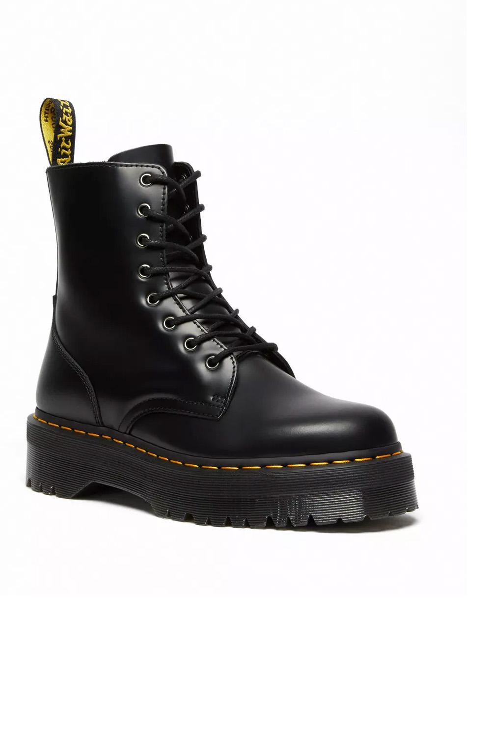  Dr. Martens Anfibio Platform Jadon Black Polished Woman - 2