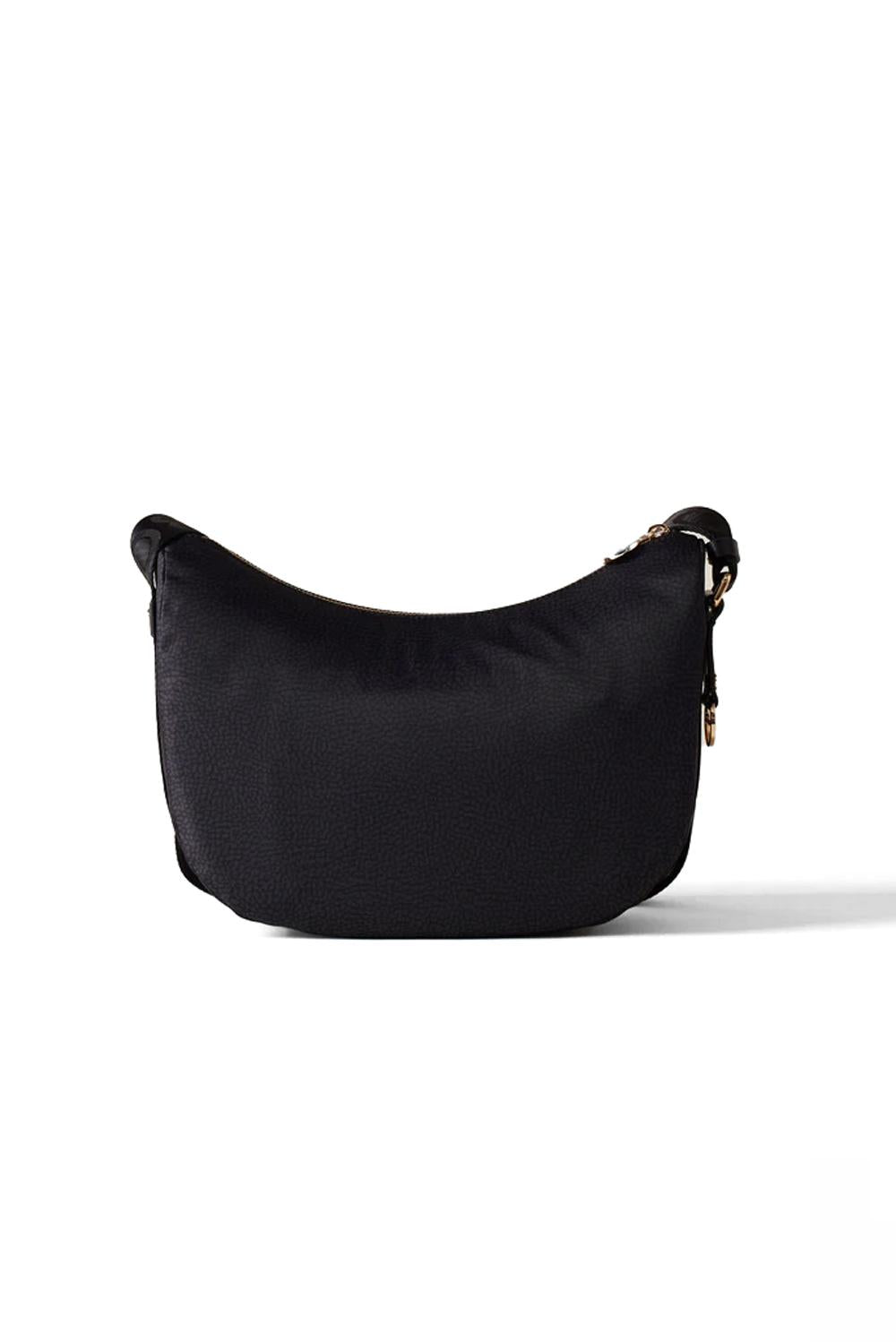  Borbonese Eco Line Luna Bag Small Nero Woman - 3