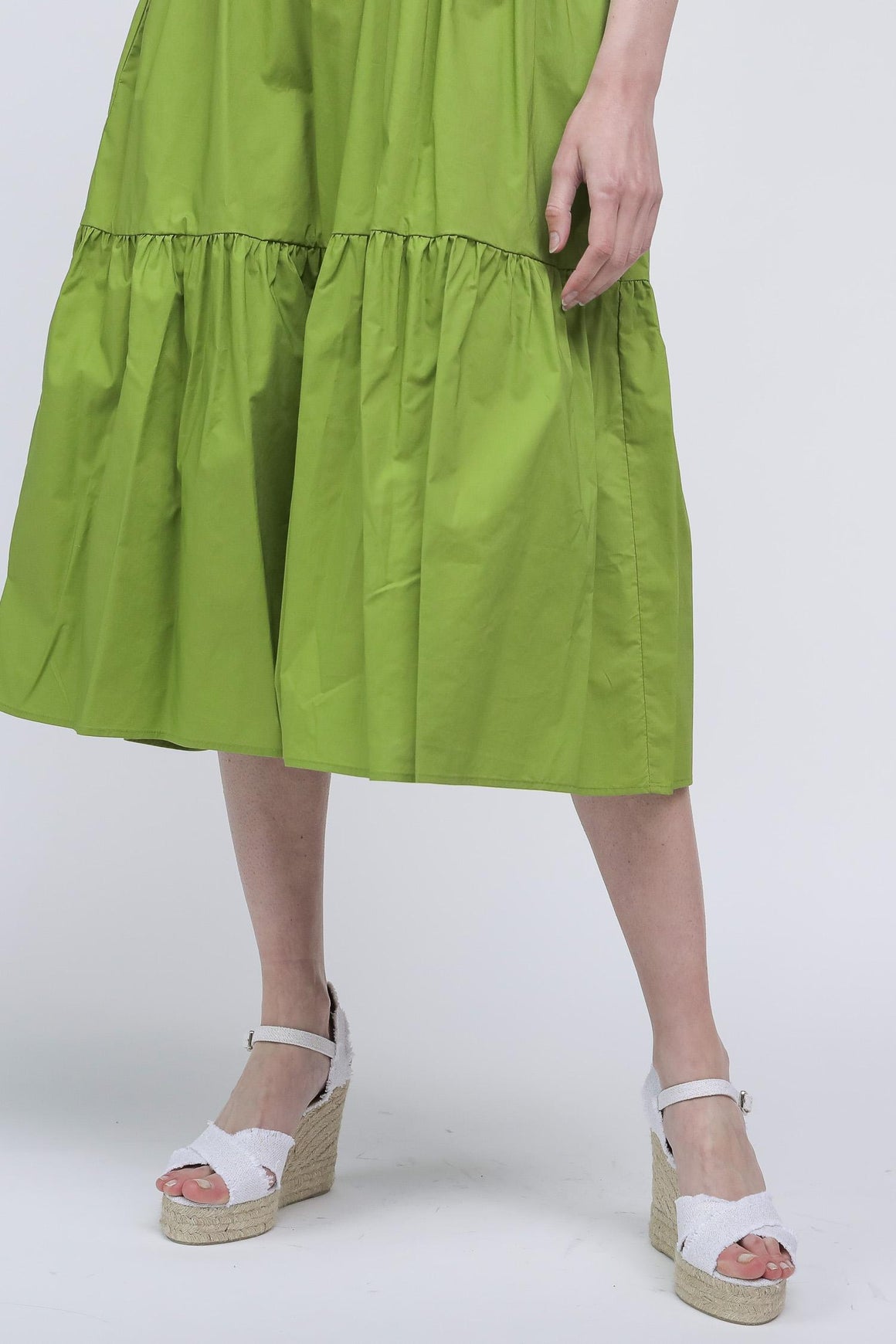  Patrizia Pepe Abito Lungo Green Woman - 10