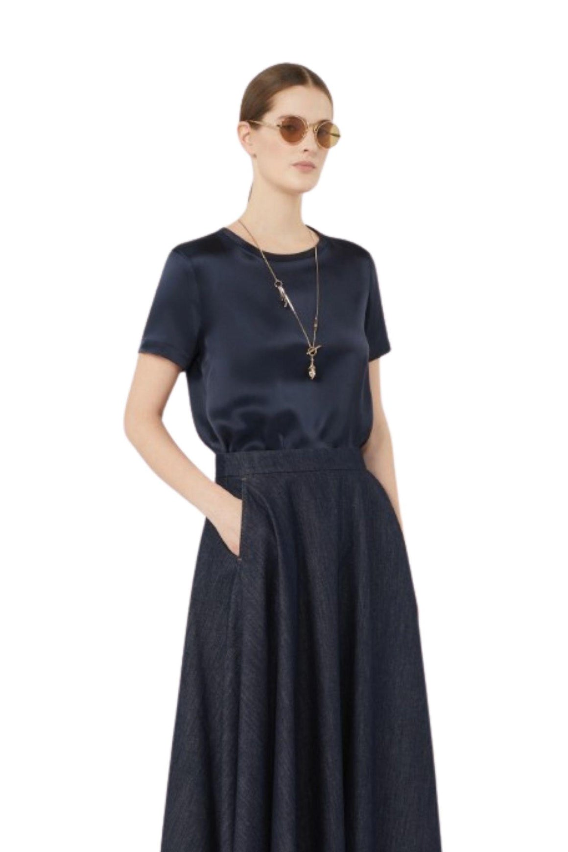  Max Mara Blusa Blu Woman - 5