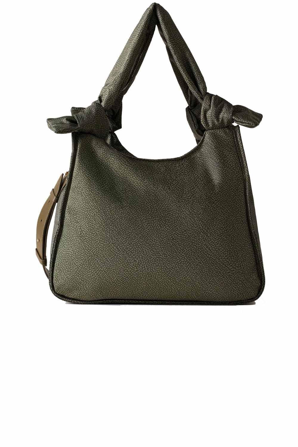  Borbonese Lover Shopper Medium Verde Militare Woman - 1