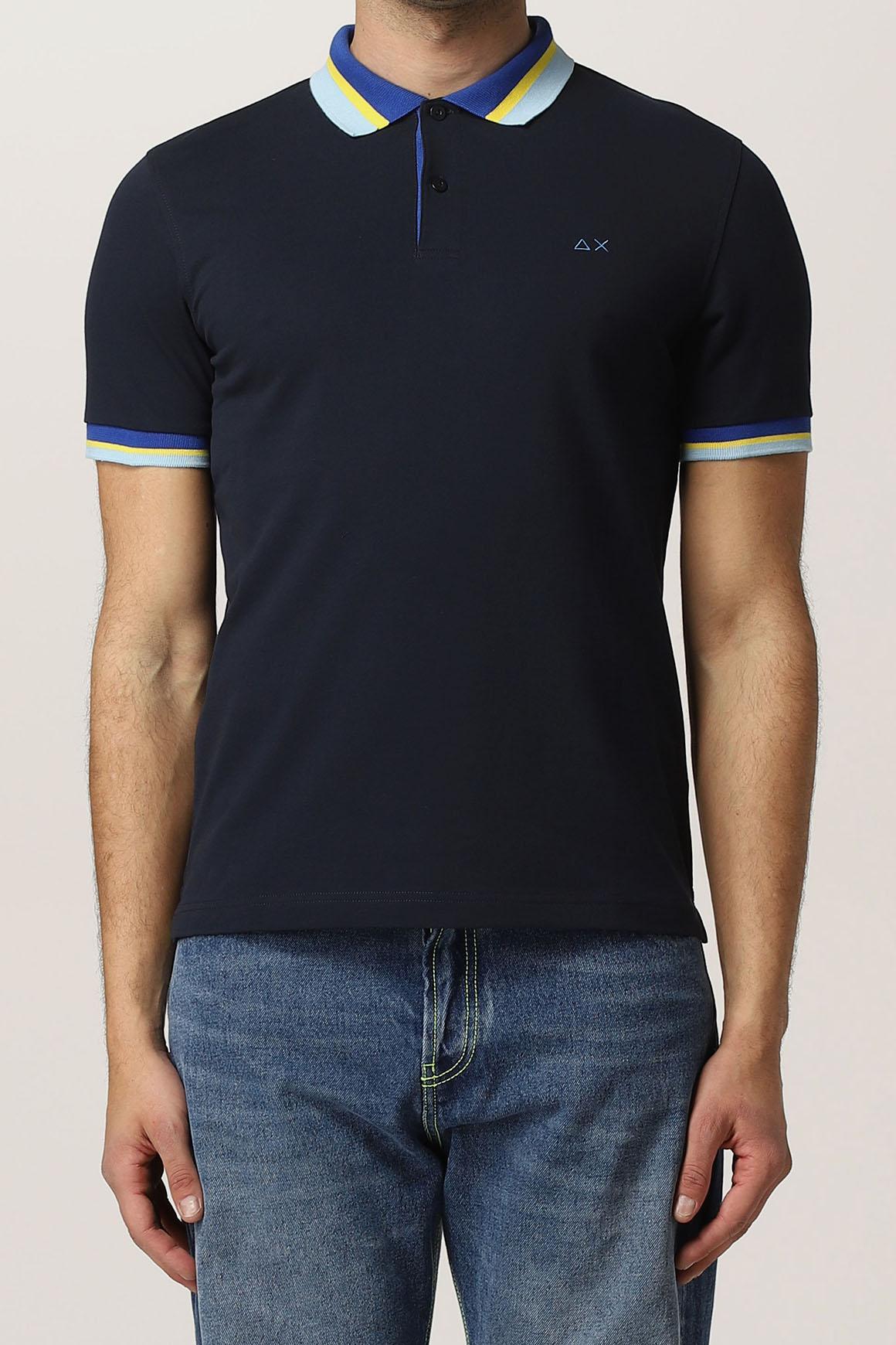  Sun 68 Polo Pique' Navy Uomo - 1