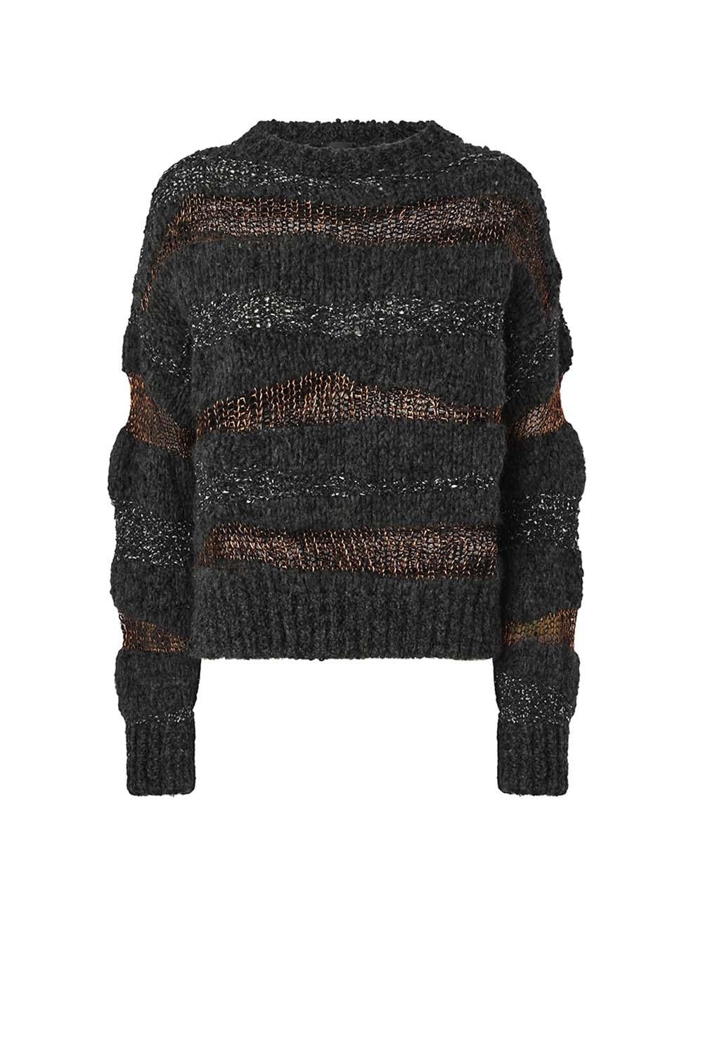  Pinko Maglione San Domino Mult. Nero Grigio Woman - 1