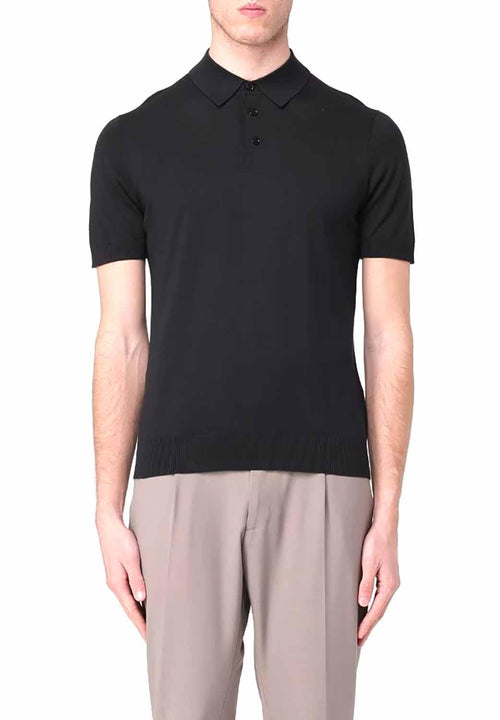 Knitted polo shirt