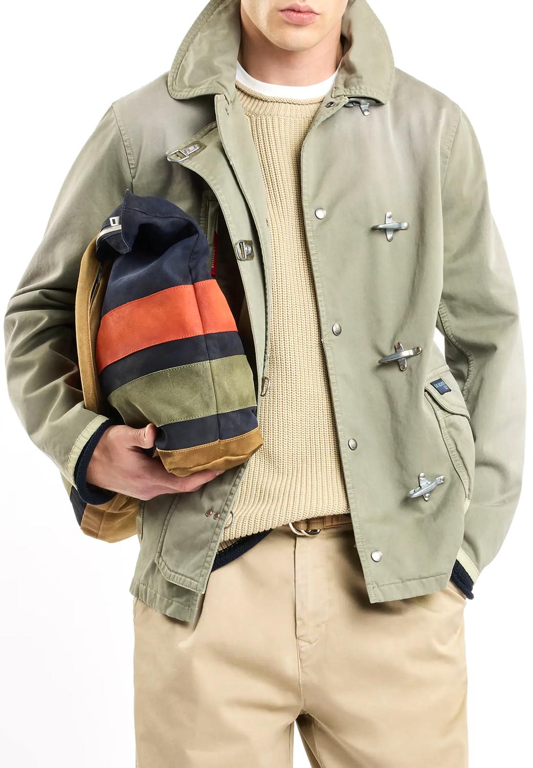  Fay 4 Ganci In Twill Assenzio Uomo - 5