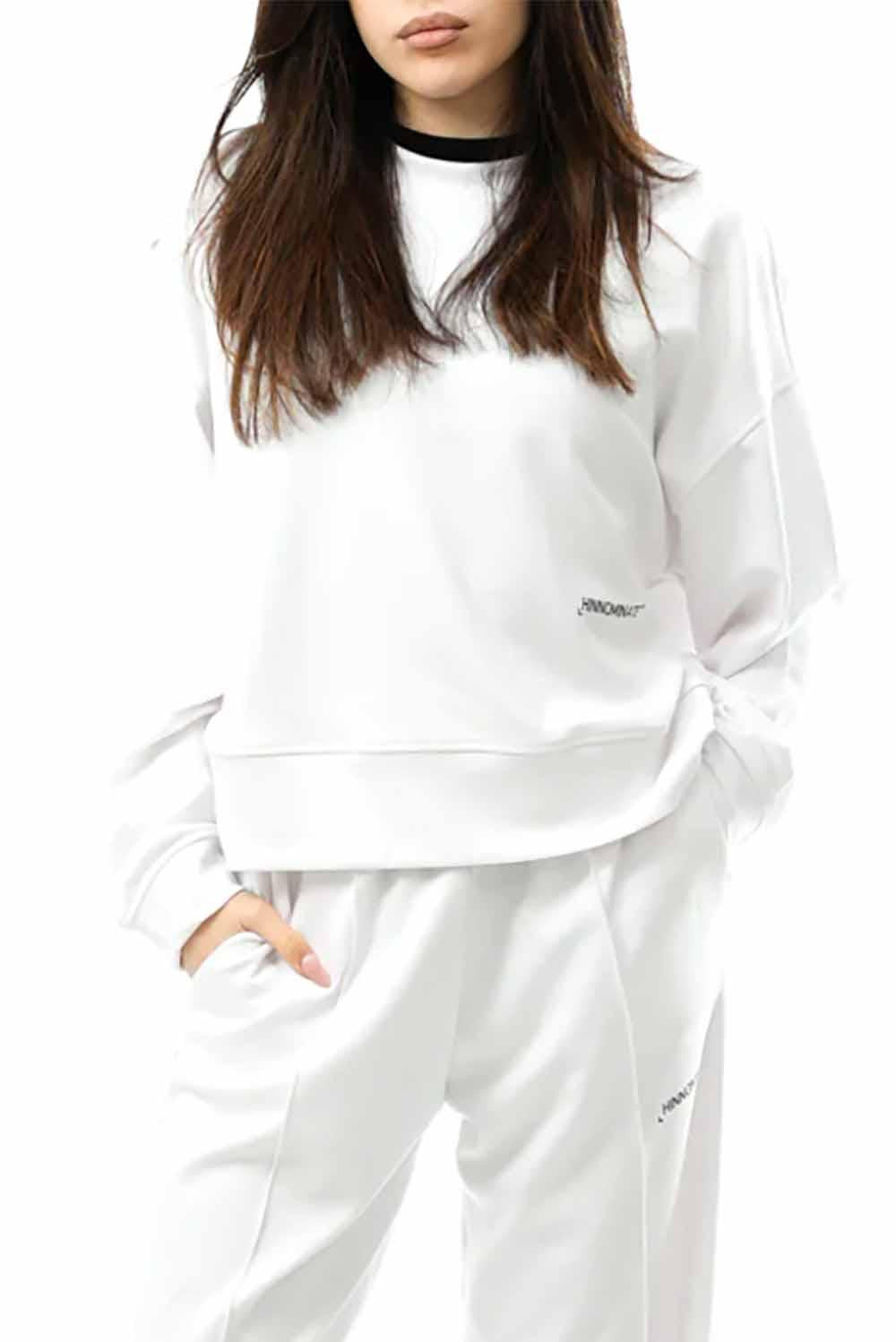  Hinnominate Overfit Sweatshirt Bianco Woman - 2