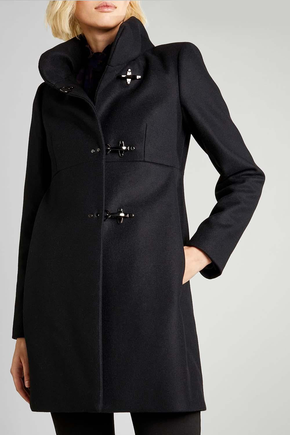  Fay Romantic Coat Black Woman - 1