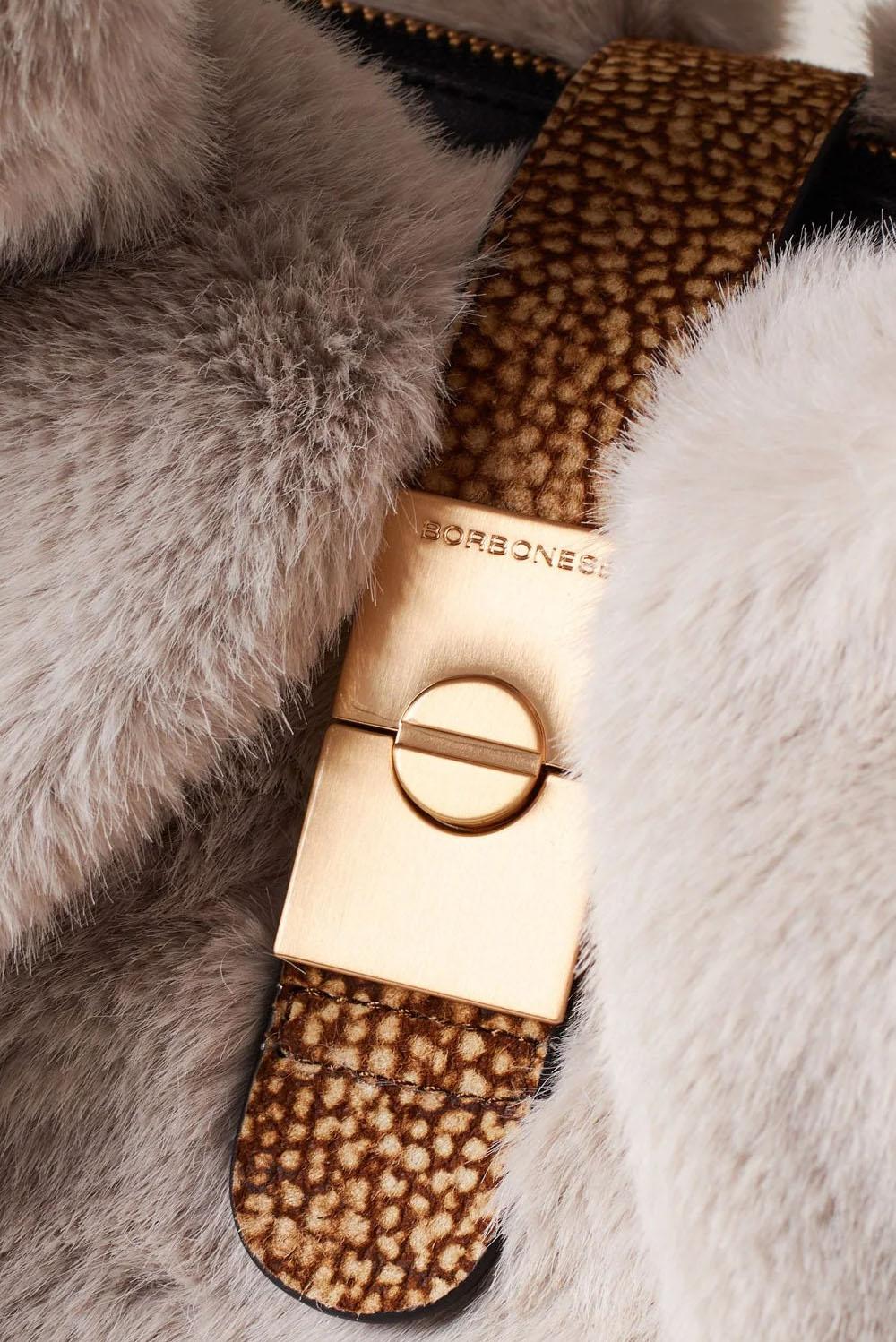  Borbonese Shopper Cortina Medium Nuvola Op Natural Woman - 3