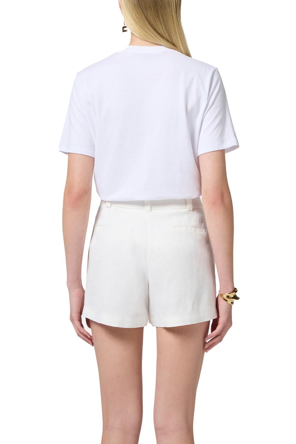  Elisabetta Franchi T-shirt In Jersey Gesso Woman - 3