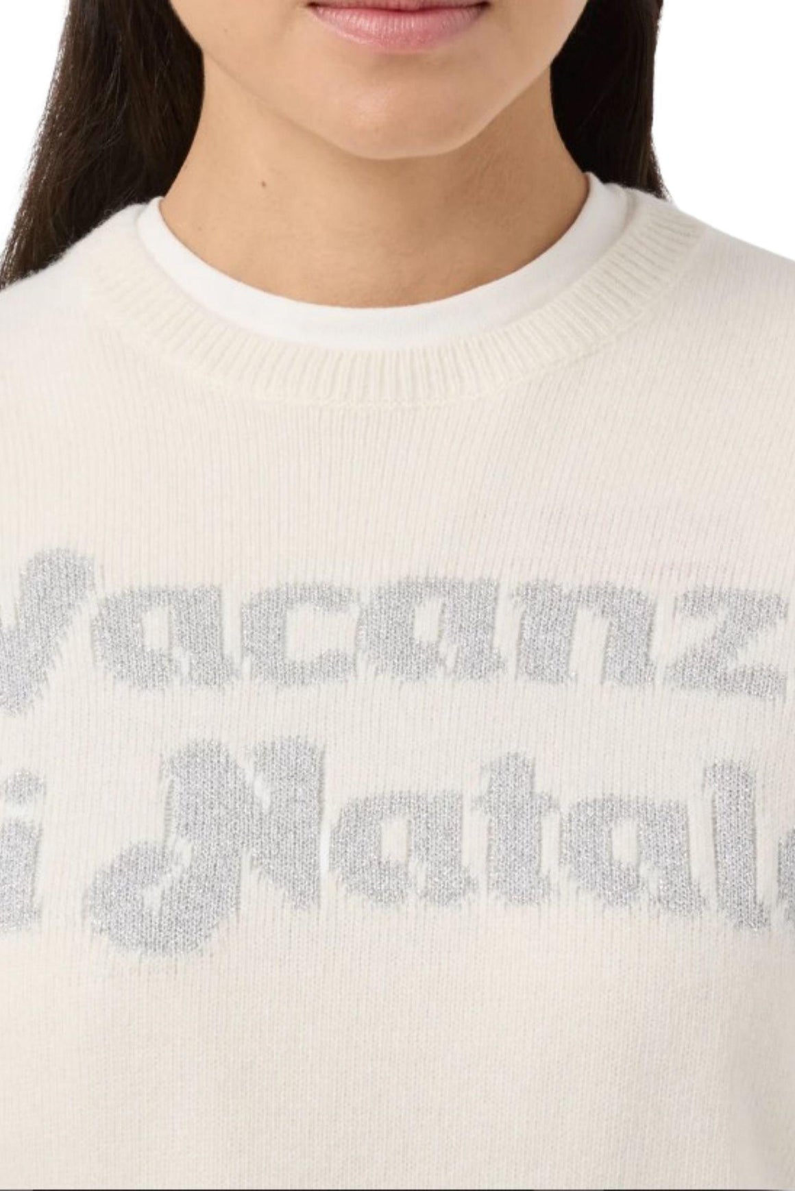  Mc2 Girocollo Jacquard Vacanze Di Natale Woman - 3