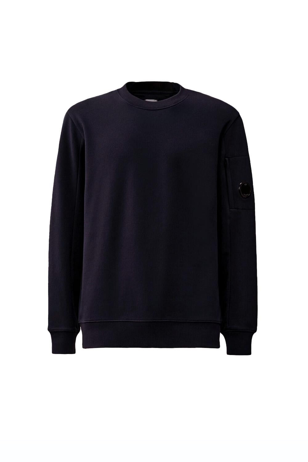  Cp Company Fleece Crewneck Total Eclipse Uomo - 1