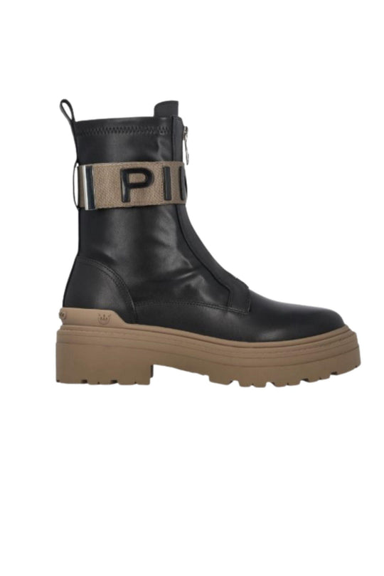 Stivali platform con logo lettering Pinko