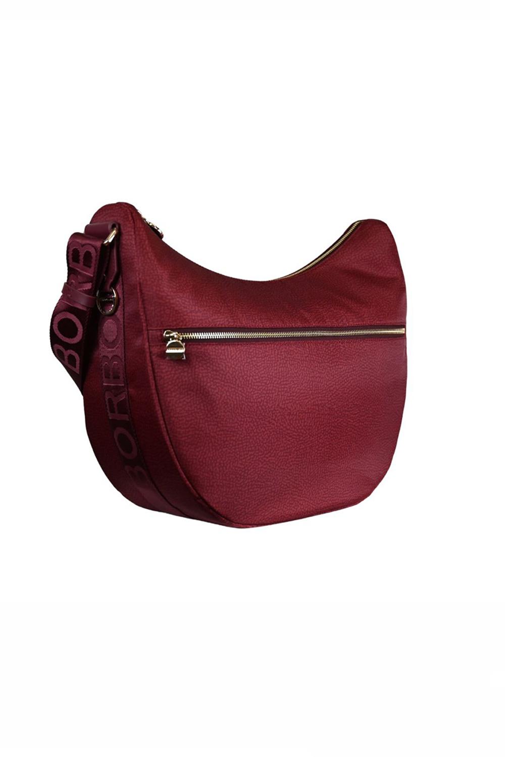  Borbonese Luna Bag Medium Merlot Woman - 5