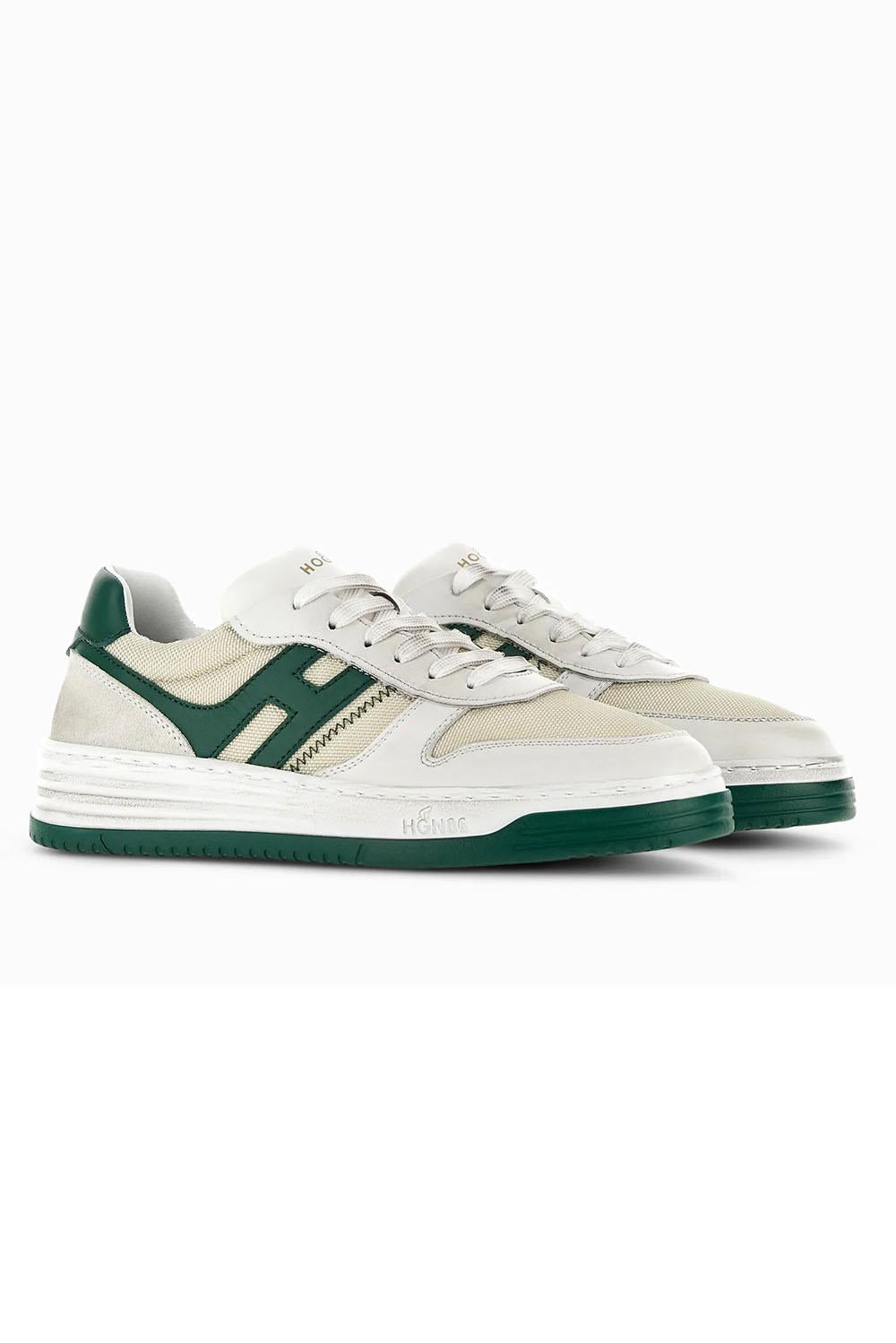  Hogan Sneakers H630 Verde Uomo - 2