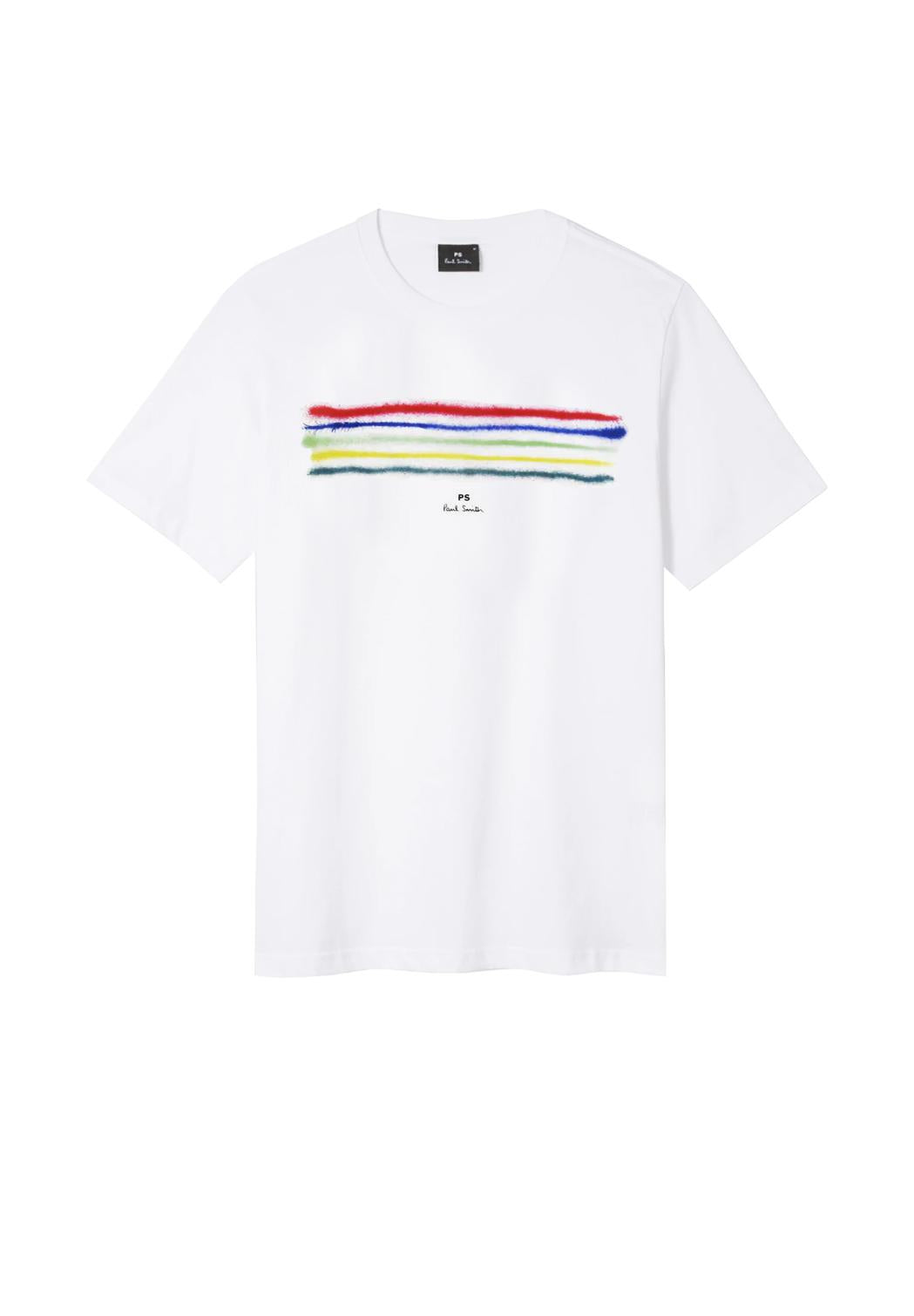  Paul Smith T-shirt Con Stampa Grafica White Uomo - 1