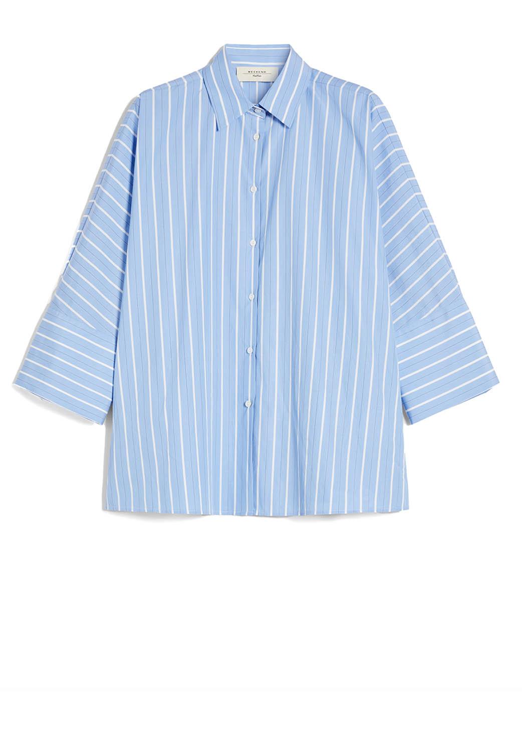  Max Mara Camicia In Popeline Hudson Light Blue Woman - 1