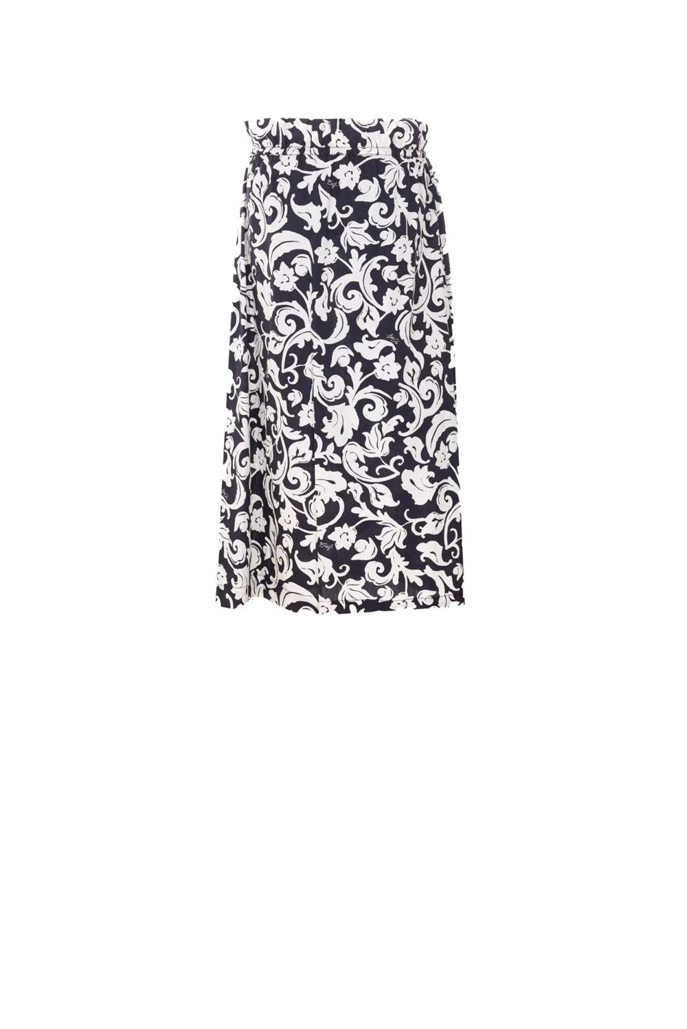  Liu Jo Gonna In Popeline Black White Woman - 2