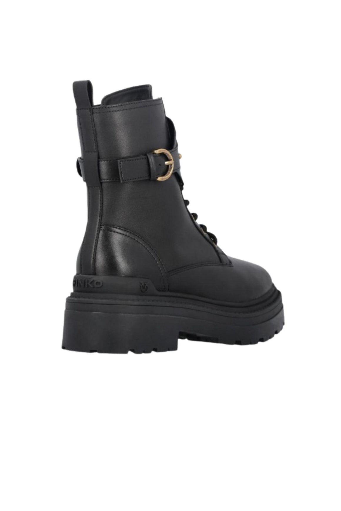  Pinko Anfibi Colore Nero Con Cinturino Logato Woman - 3