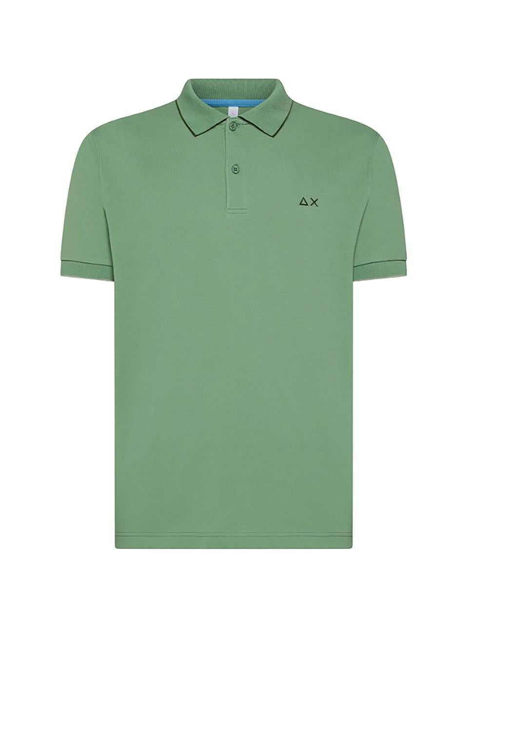  Sun 68 Polo Pique' Verde Salvia Uomo - 1