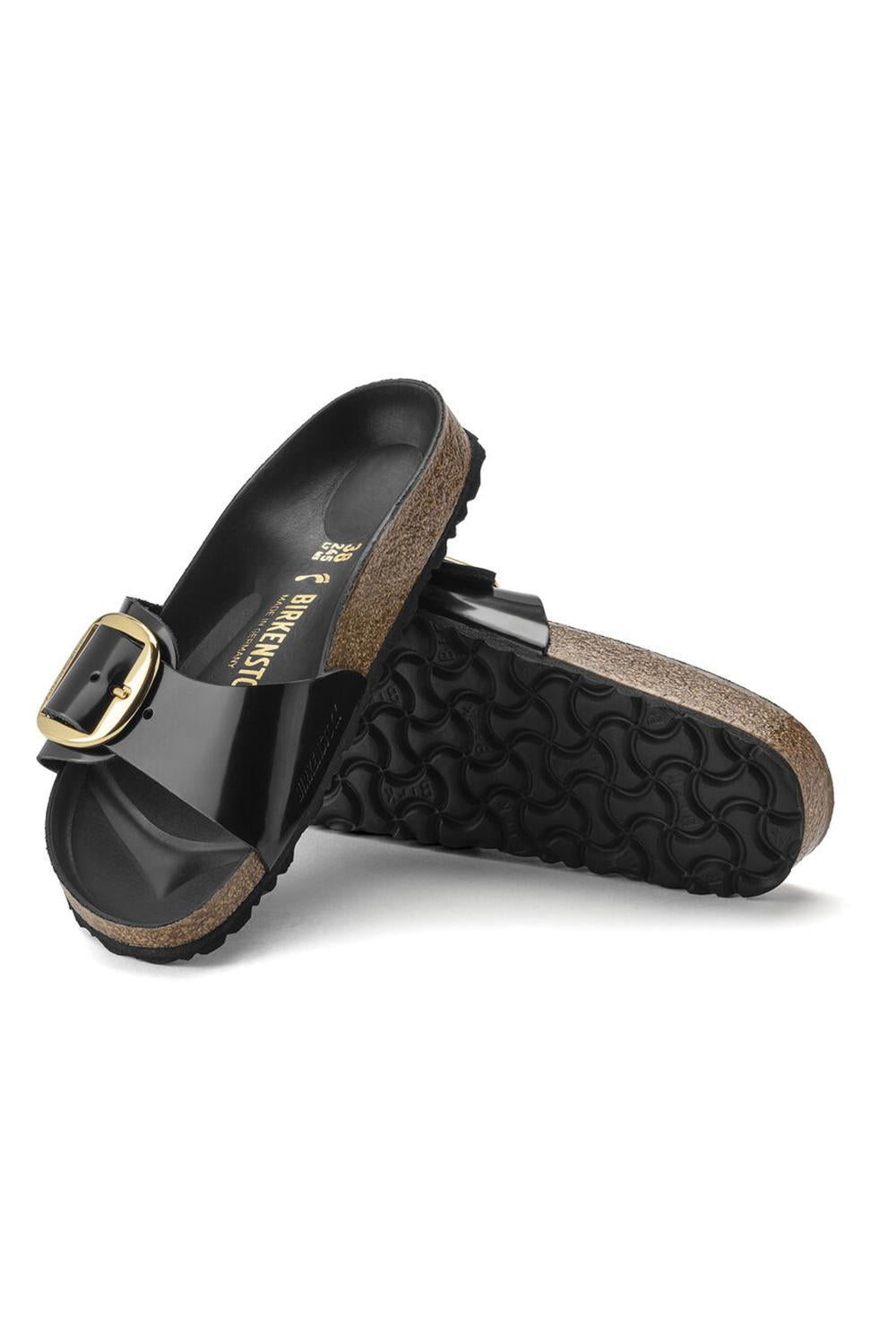  Birkenstock Madrid Big Buckle Shine Black Woman - 3