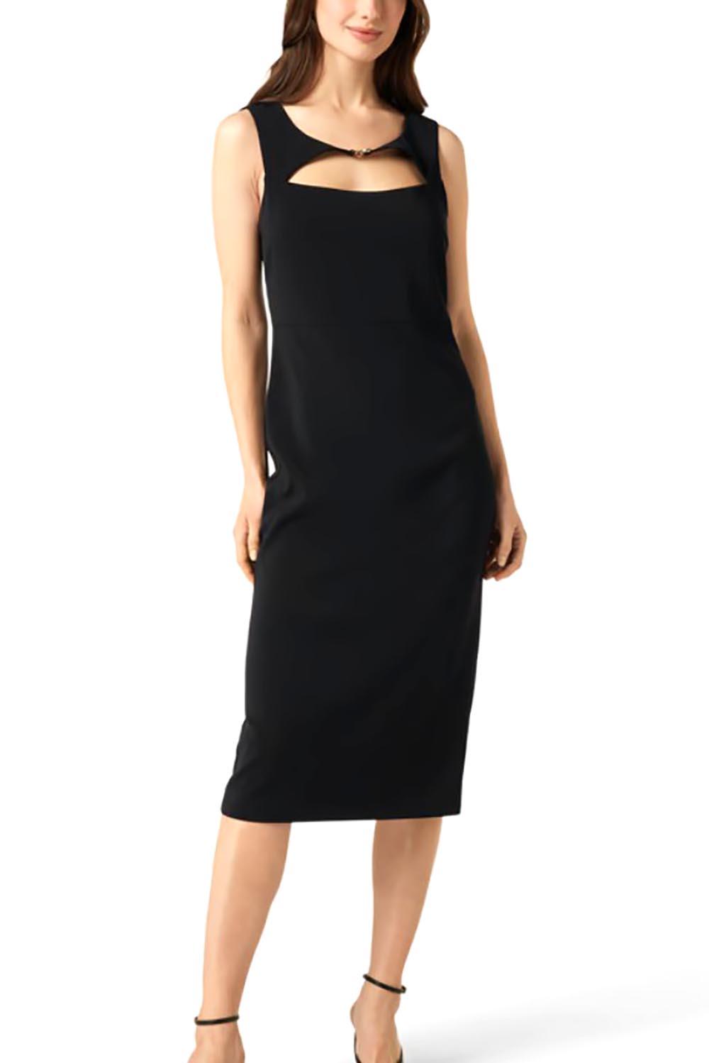  Patrizia Pepe Essential Midi Dress Black Woman - 2