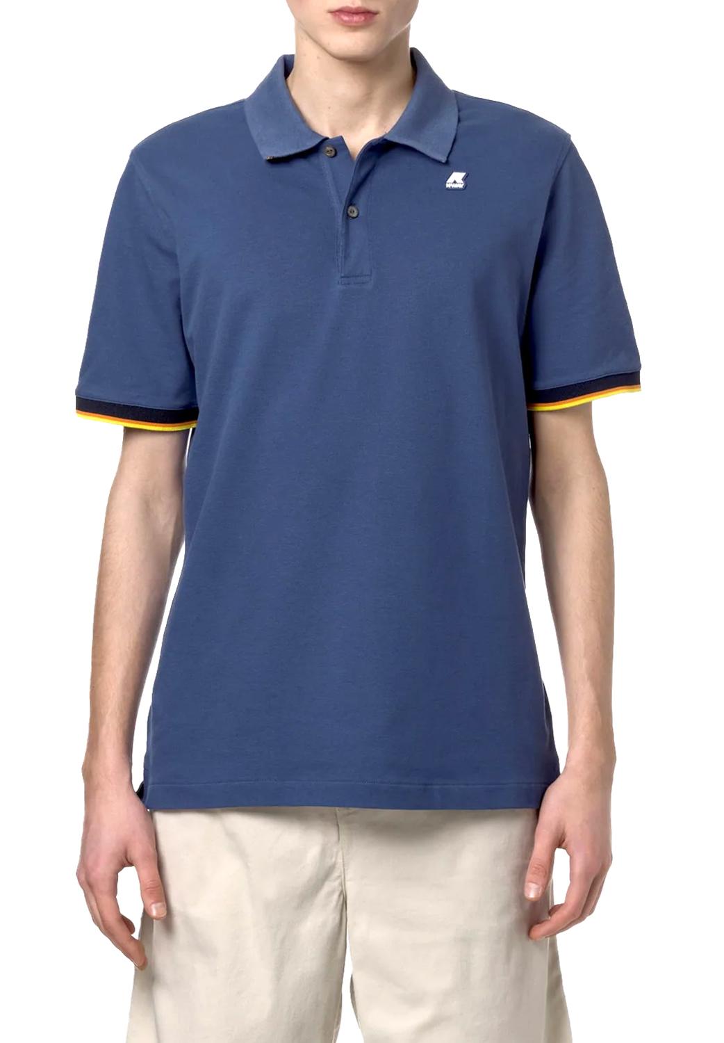  K-way Polo Vincent Blue Uomo - 5