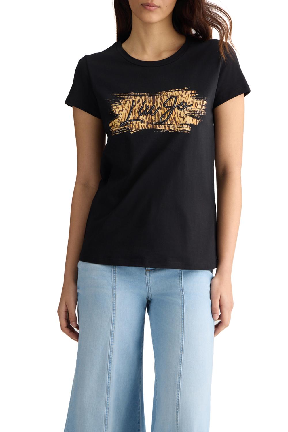  Liu Jo T-shirt Con Stampa Nero Woman - 5