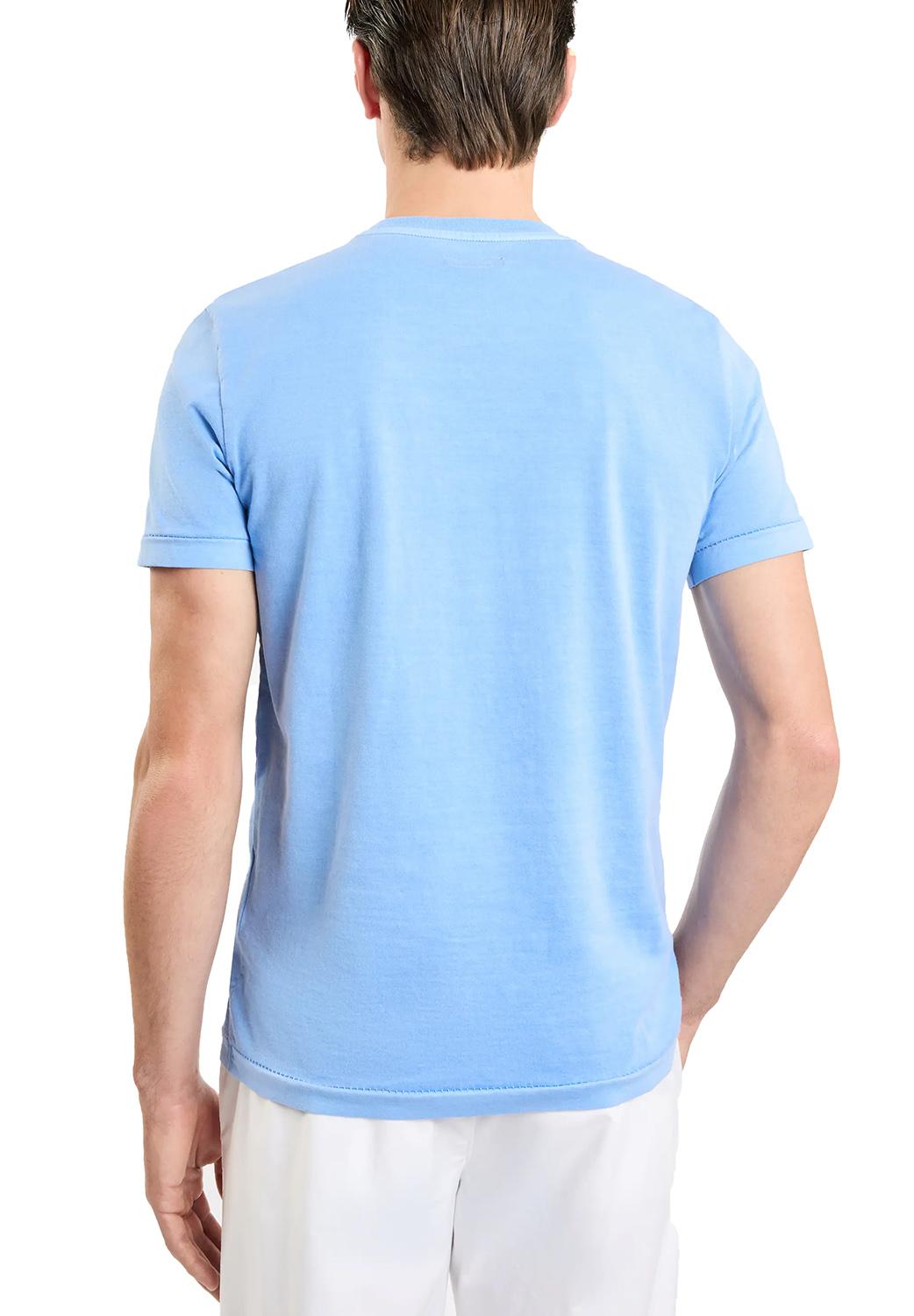  Fay T-shirt In Jersey Azzurro Uomo - 4