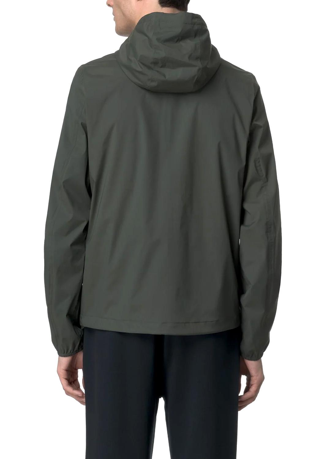  K-way Giacca Jack Stretch Nylon Green - Black Uomo - 3